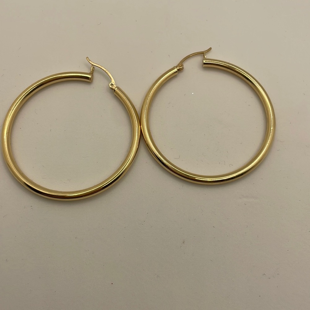 14K Gold Hoop Earrings
